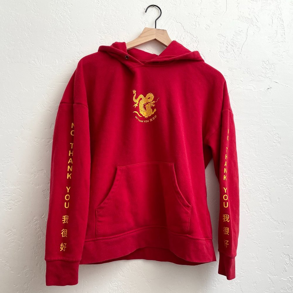 Empyre "No Thank You" Chinese Dragon Sweatshirt Red